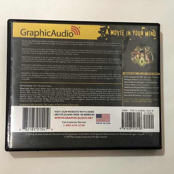 Words of Radiance Book 4 Audiobook CD Set Graphic Audio by Stormlight Archive - Picture 2 of 4